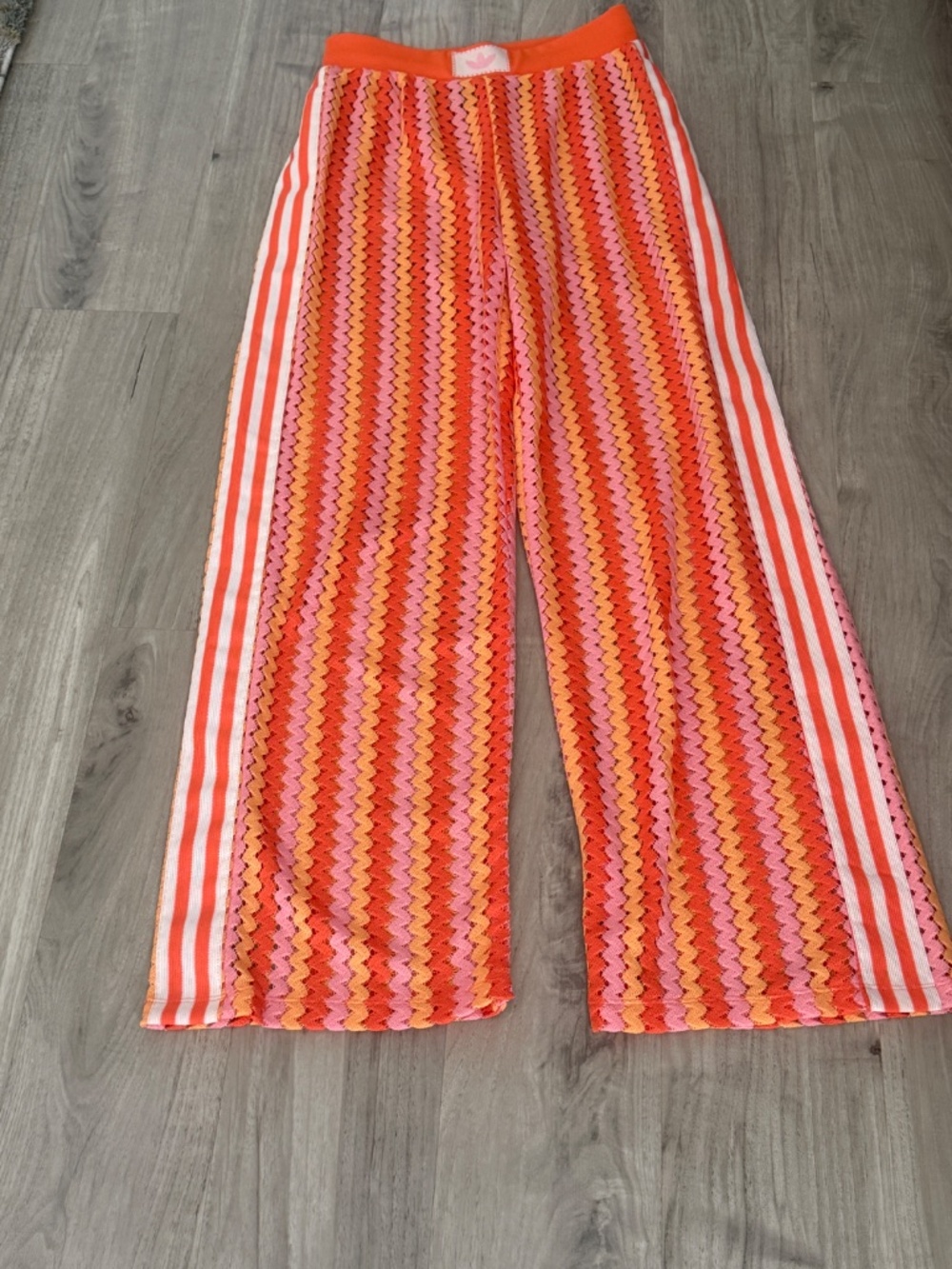 Adidas Summer Glow Crochet Firebird Track Pant - Picture 3 of 5